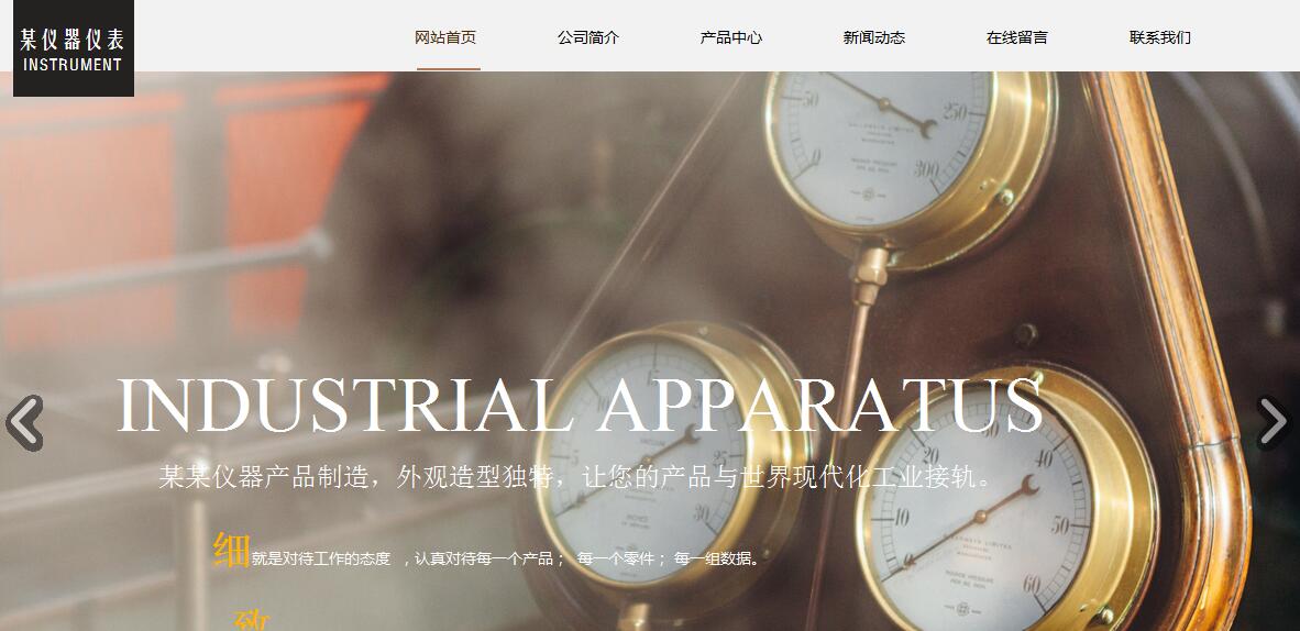 杭州仪器仪表网站建设的发展